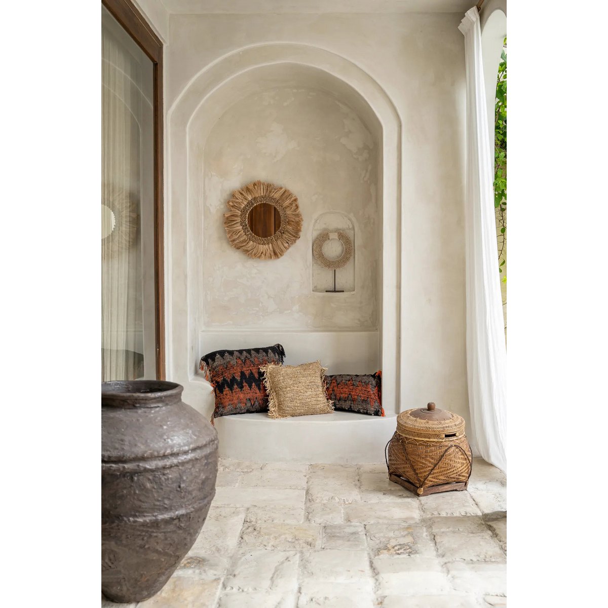 The Oh My Gee Cushion Cover - Black Orange - 60x60 - LUXONAS HOME