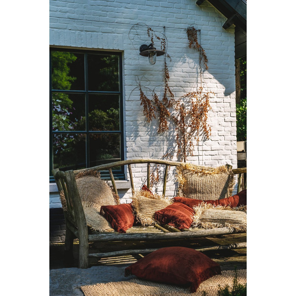 The Oh My Gee Cushion Cover - Burgundy Velvet - 60x60 - LUXONAS HOME