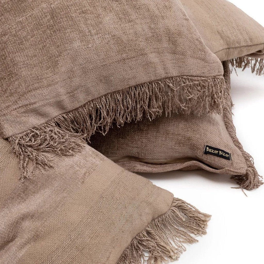 The Oh My Gee Cushion Cover - Concrete Velvet - 40x40 - LUXONAS HOME