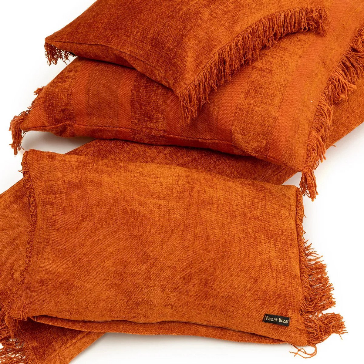 The Oh My Gee Cushion Cover - Rust Velvet - 35x100 - LUXONAS HOME