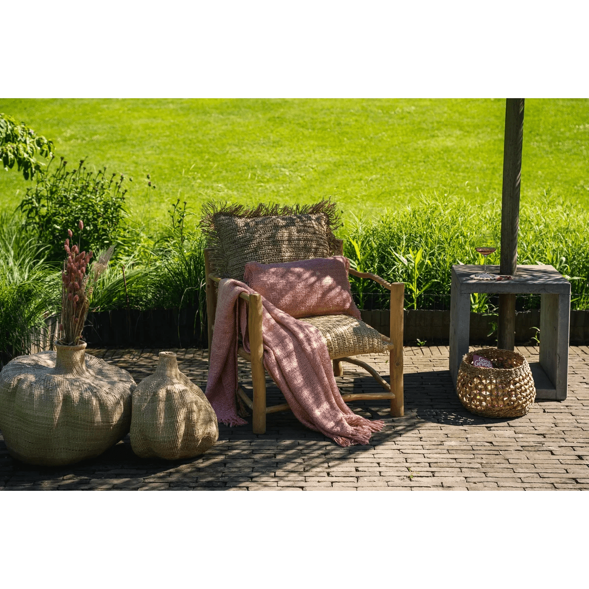 The Oh My Gee Cushion Cover - Salmon Pink - 30x50 - LUXONAS HOME