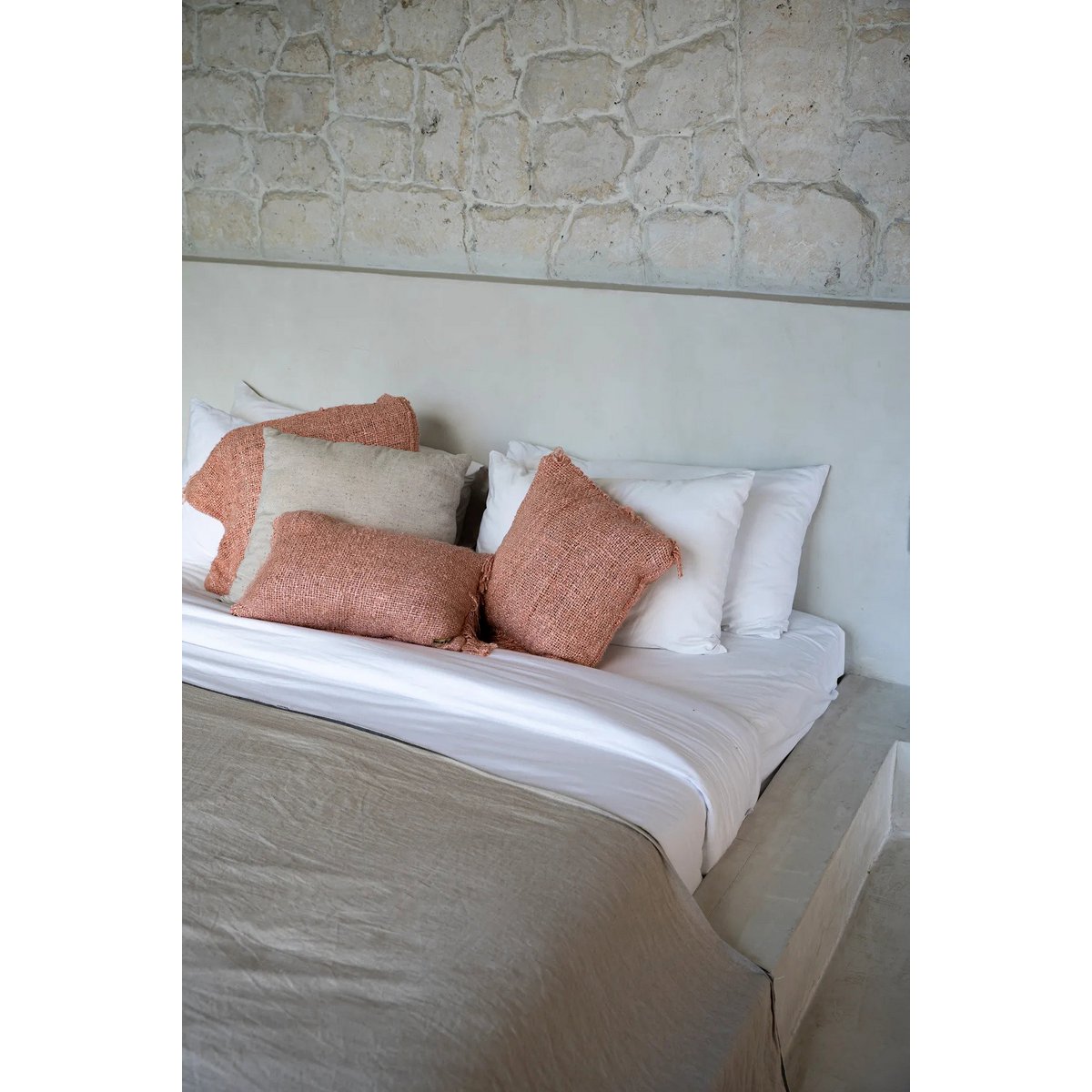 The Oh My Gee Cushion Cover - Salmon Pink - 40x40 - LUXONAS HOME