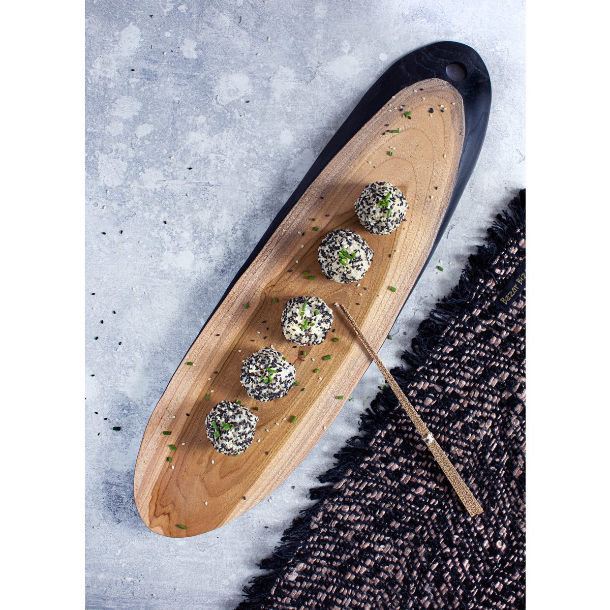 The Oh My Gee Placemat - Black Copper - LUXONAS HOME