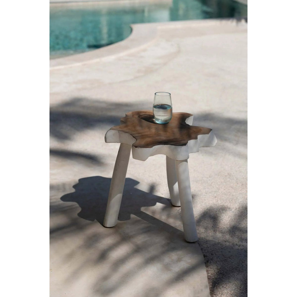 The Organic Side Table - Natural White - LUXONAS HOME