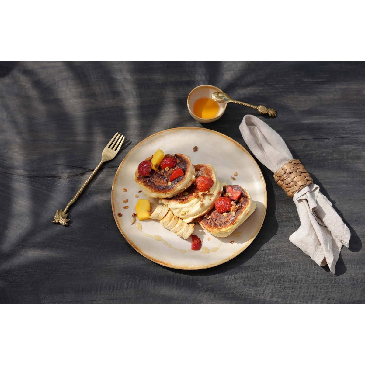 The Palm Tree Fork - Gold - LUXONAS HOME