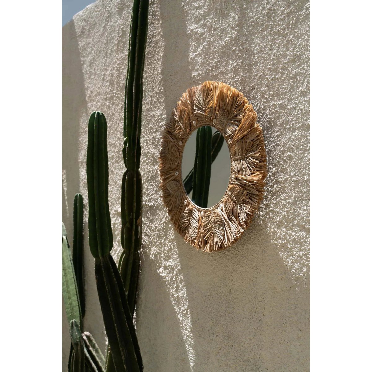 The Palm Tree Mirror - Natural - M - LUXONAS HOME