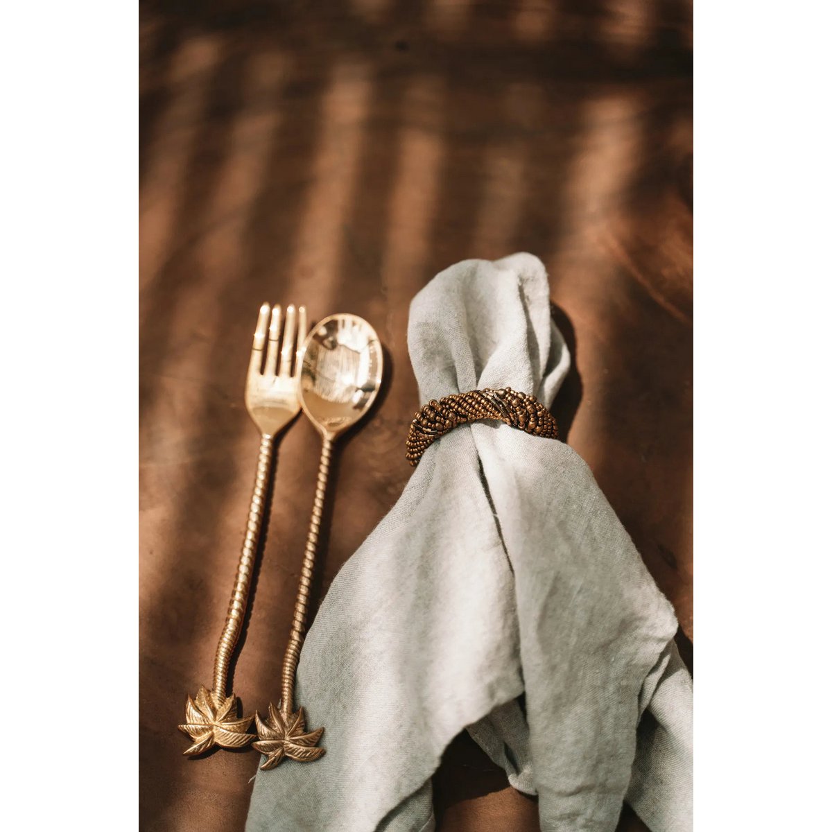 The Palm Tree Salad Fork - Gold - LUXONAS HOME