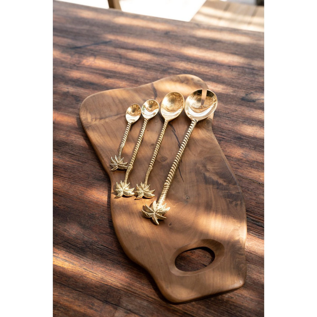 The Palm Tree Salad Fork - Gold - LUXONAS HOME