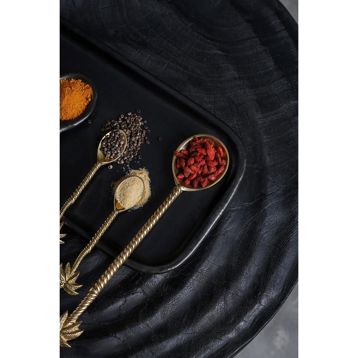 The Palm Tree Salad Spoon - Gold - LUXONAS HOME
