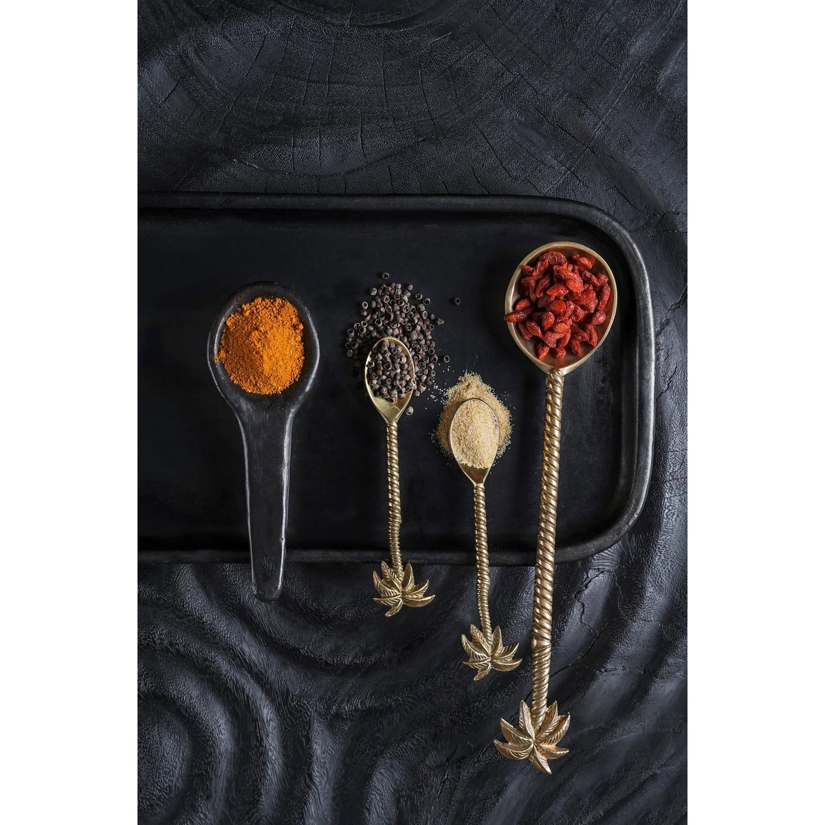 The Palm Tree Salad Spoon - Gold - LUXONAS HOME