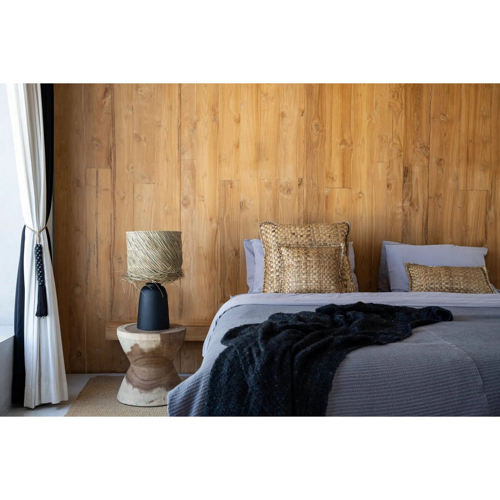 The Pandan Table Lamp - Black Natural - LUXONAS HOME