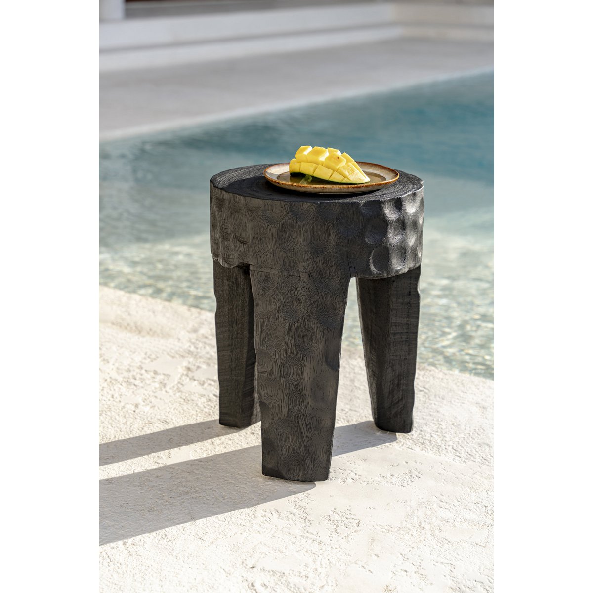 The Paramo Stool - Black - LUXONAS HOME