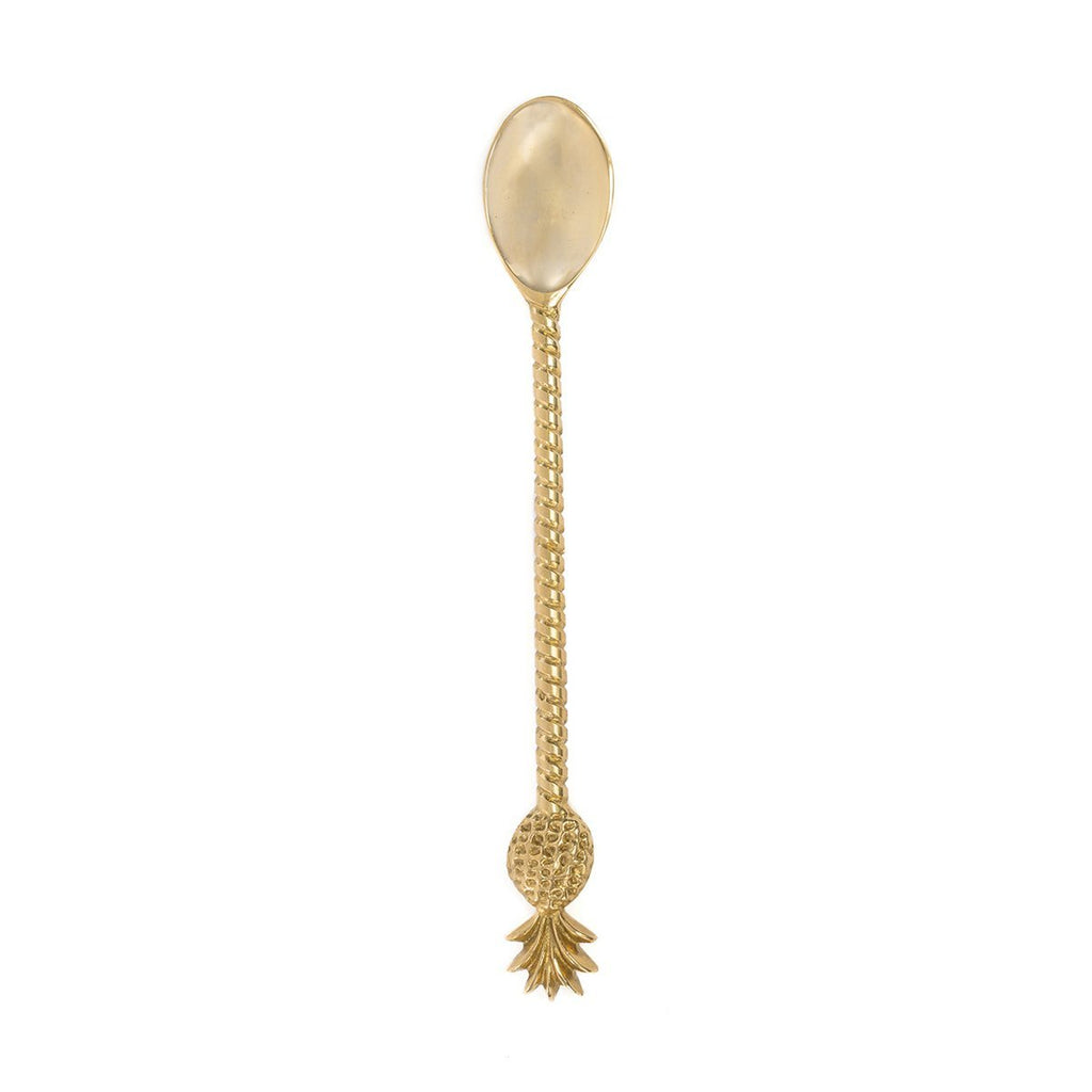 The Pineapple Long Spoon - Gold - LUXONAS HOME