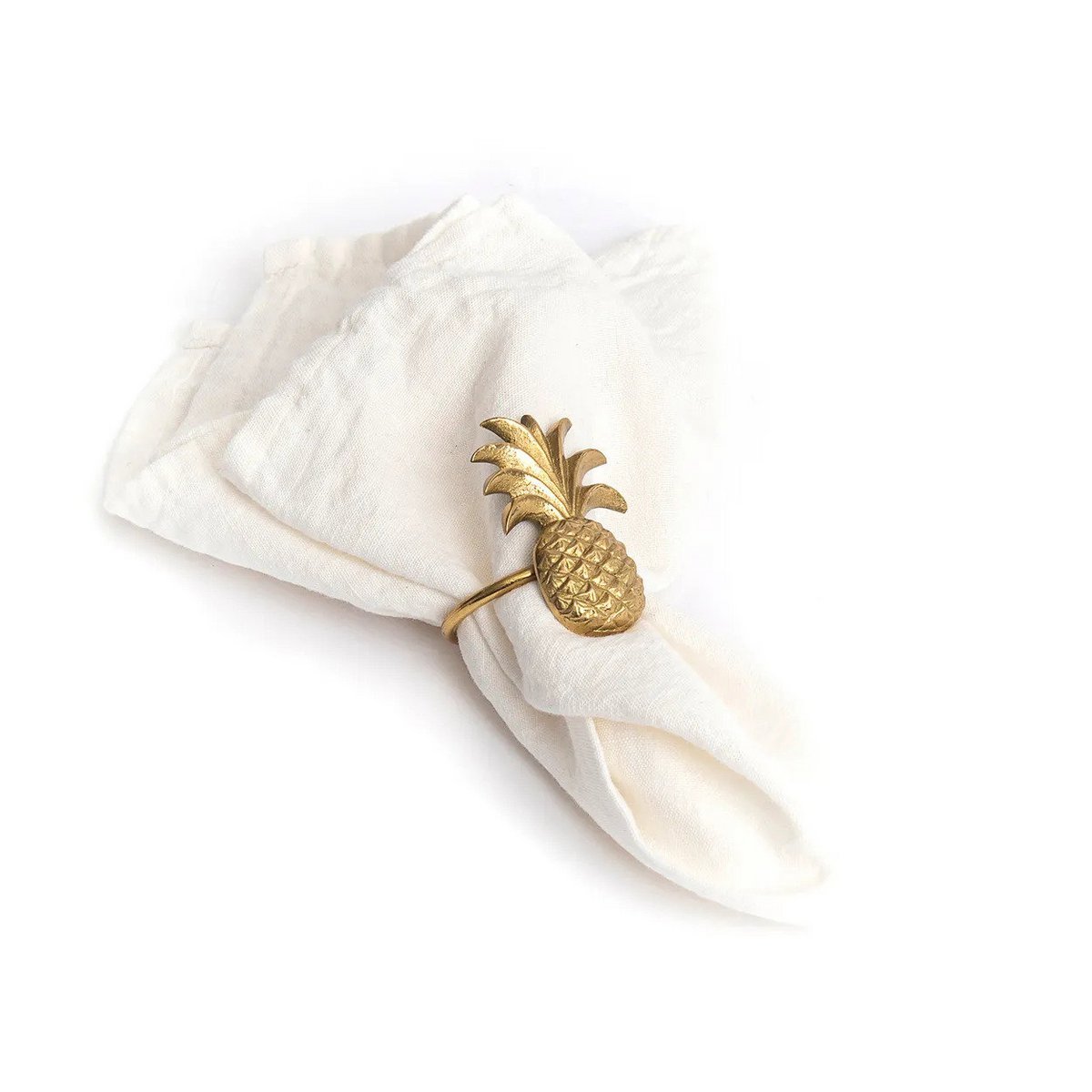The Pineapple Napkin Ring - Gold - LUXONAS HOME