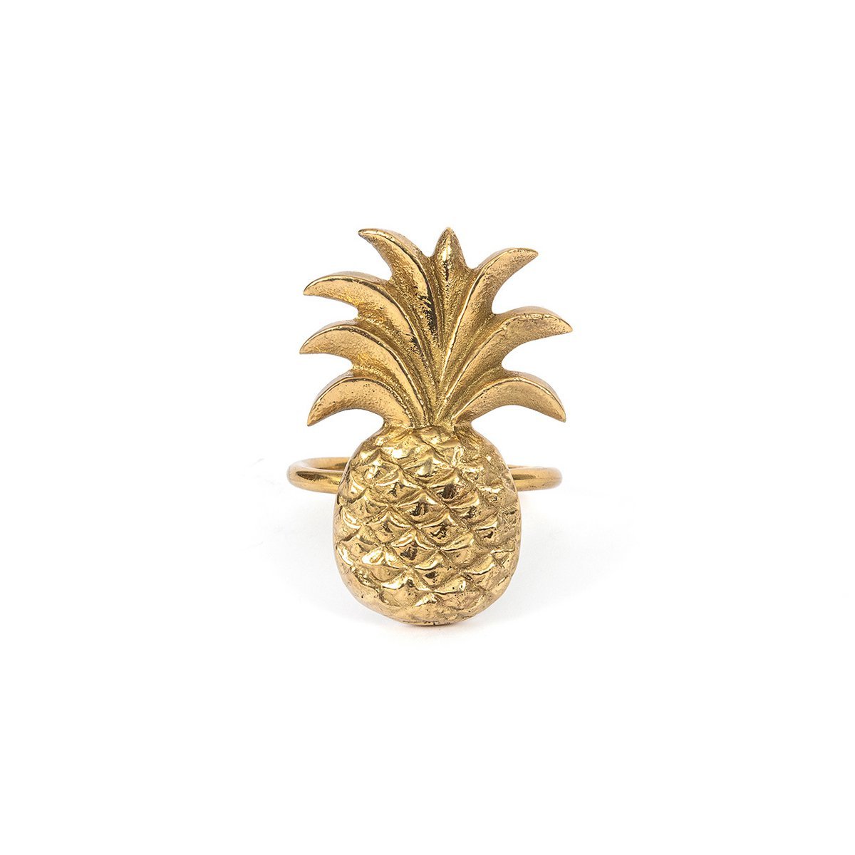 The Pineapple Napkin Ring - Gold - LUXONAS HOME