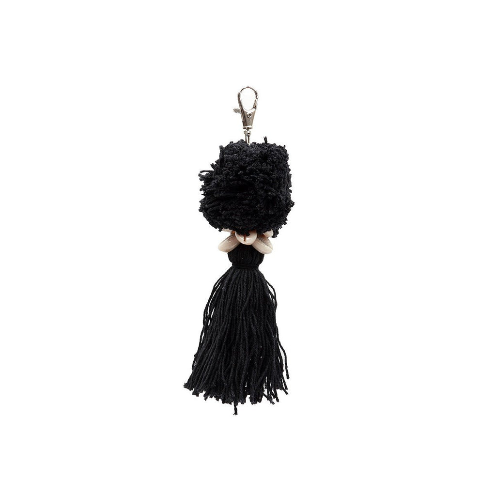 The Pom Pom Keychain - Black - LUXONAS HOME