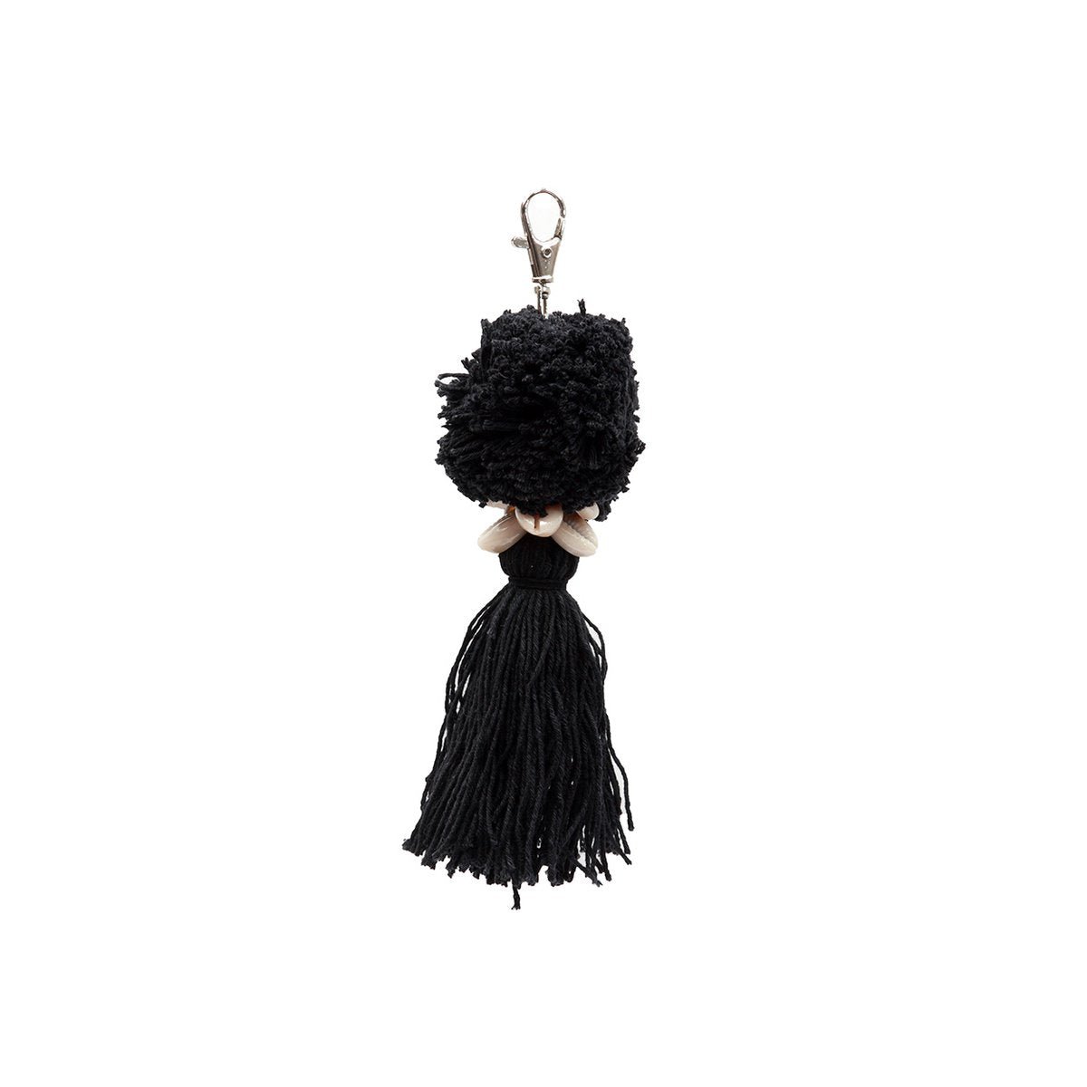 The Pom Pom Keychain - Black - LUXONAS HOME