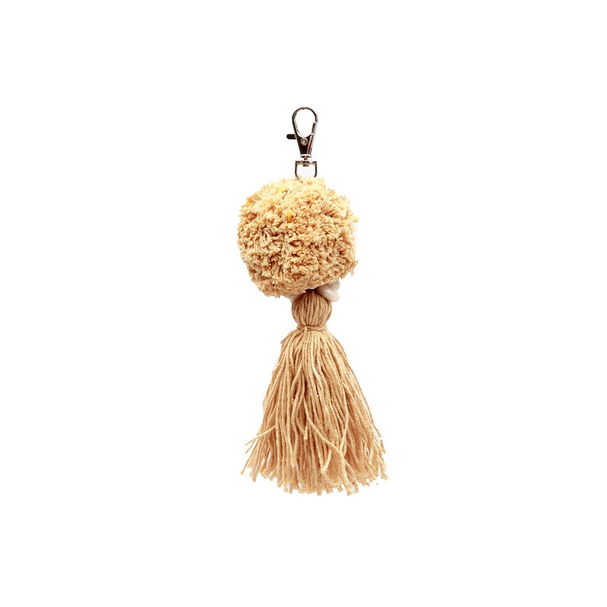 The Pompom Keychain - Mocha - LUXONAS HOME