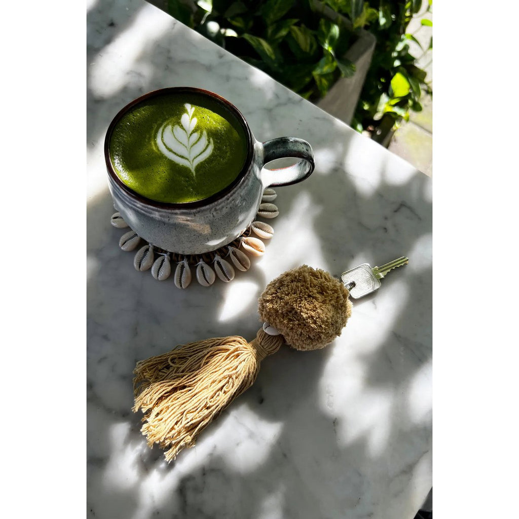 The Pompom Keychain - Mocha - LUXONAS HOME