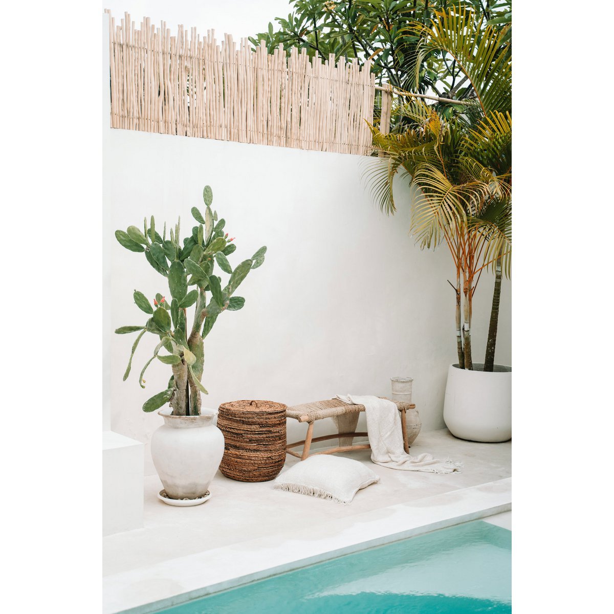 The Porto Seagrass Bench - Natural - L - LUXONAS HOME