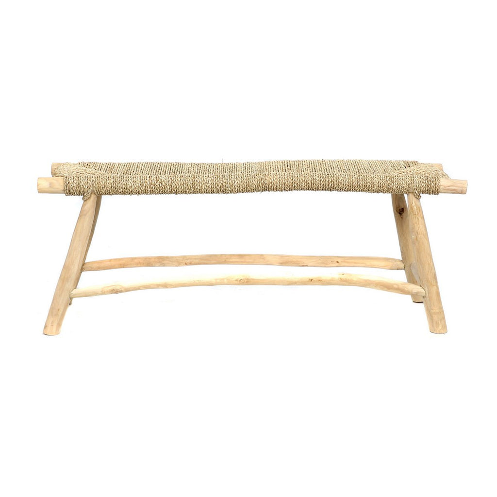 The Porto Seagrass Bench - Natural - L - LUXONAS HOME