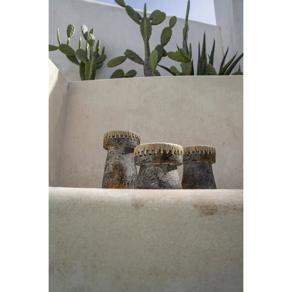 The Pretty Candle Holder - Antique Grey - L - LUXONAS HOME