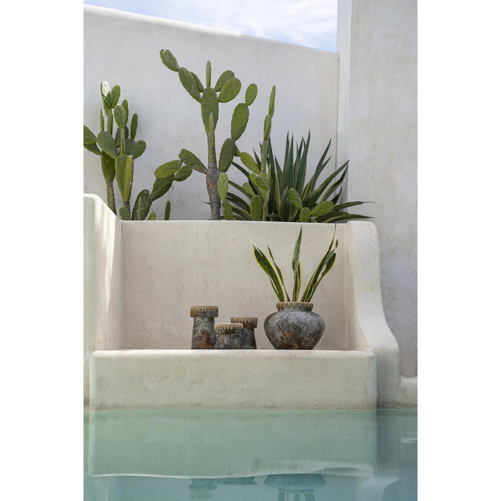 The Pretty Candle Holder - Antique Grey - L - LUXONAS HOME