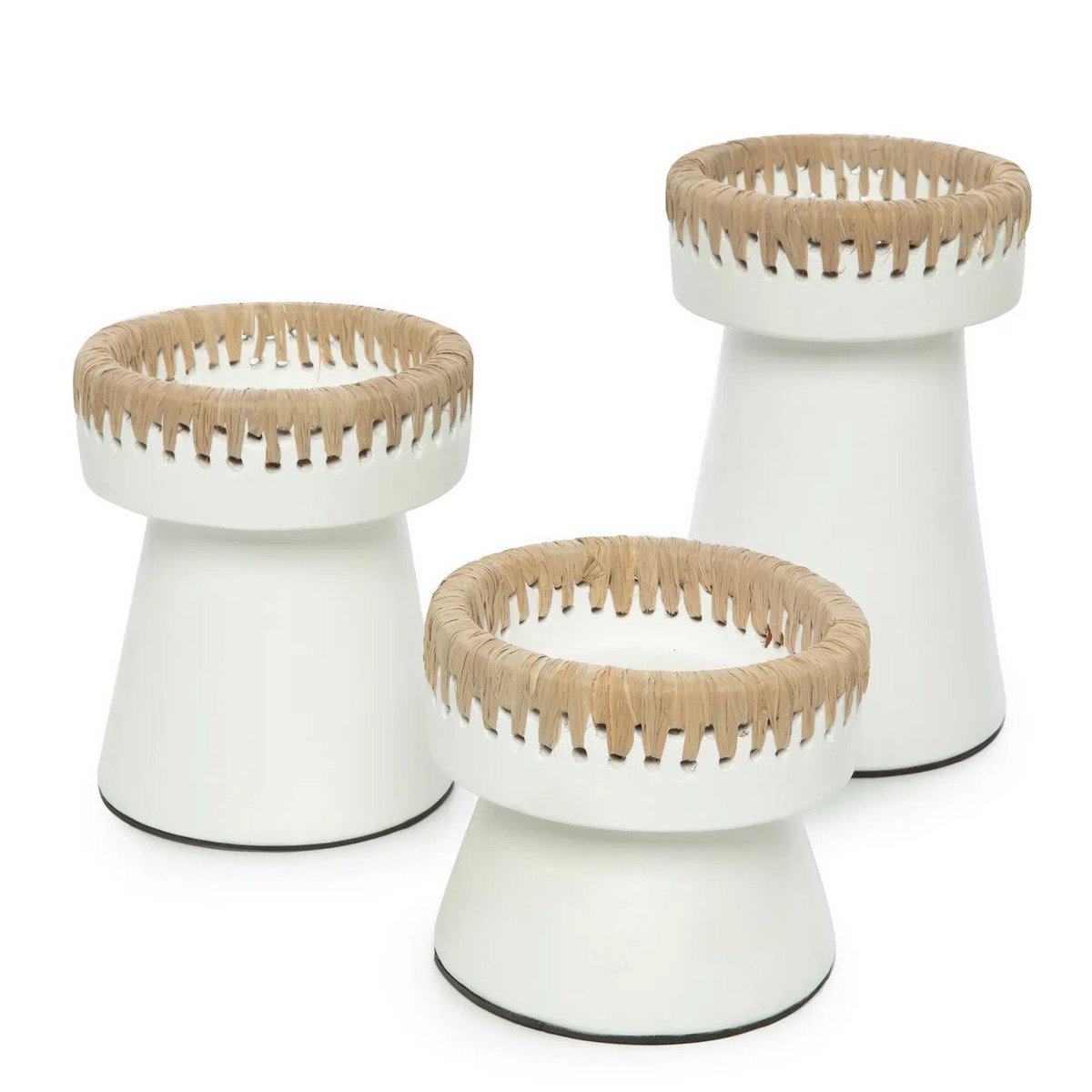 The Pretty Candle Holder - White Natural - M - LUXONAS HOME