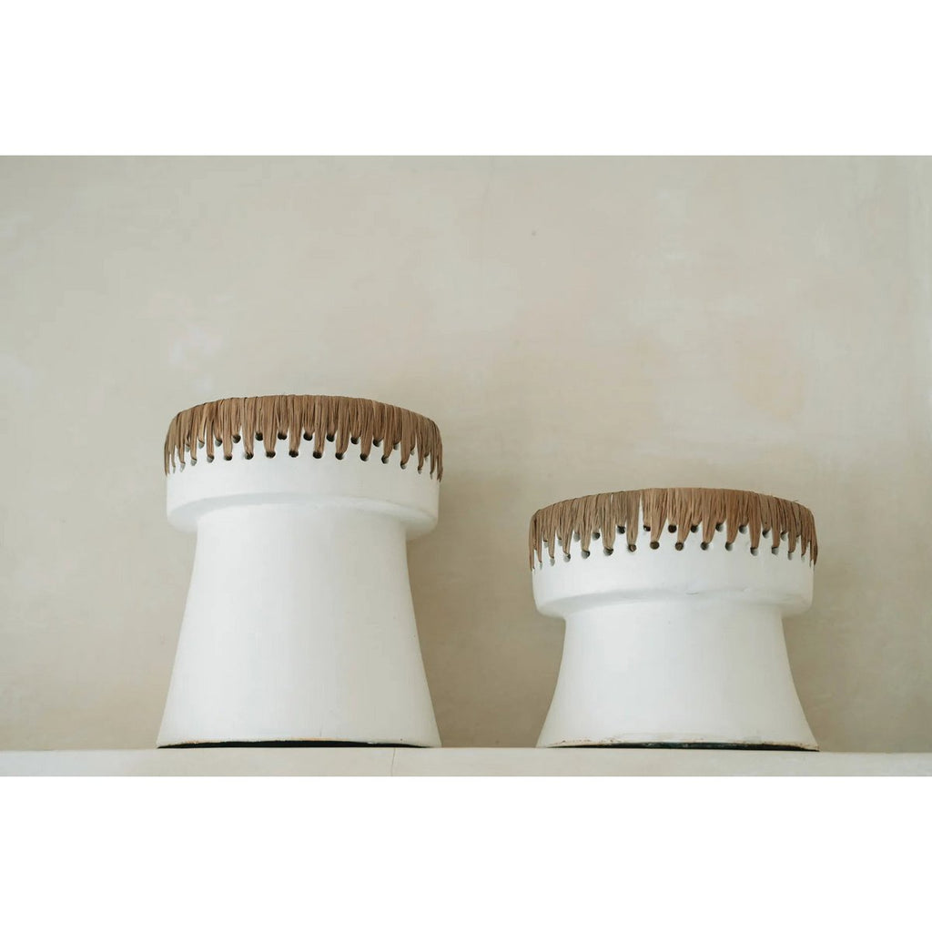 The Pretty Candle Holder - White Natural - M - LUXONAS HOME