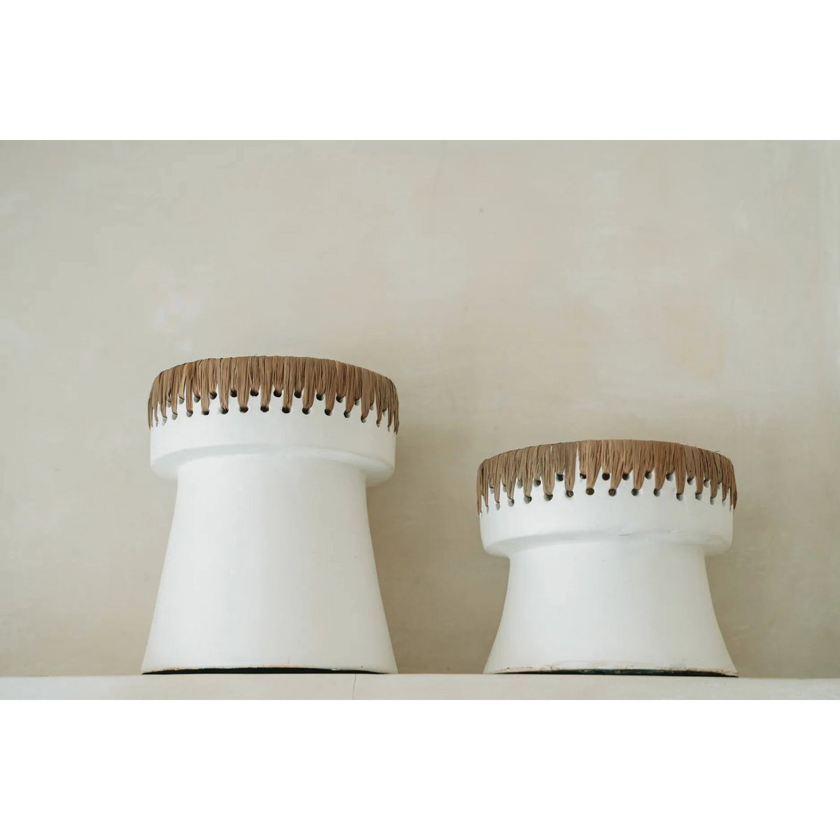 The Pretty Candle Holder - White Natural - M - LUXONAS HOME