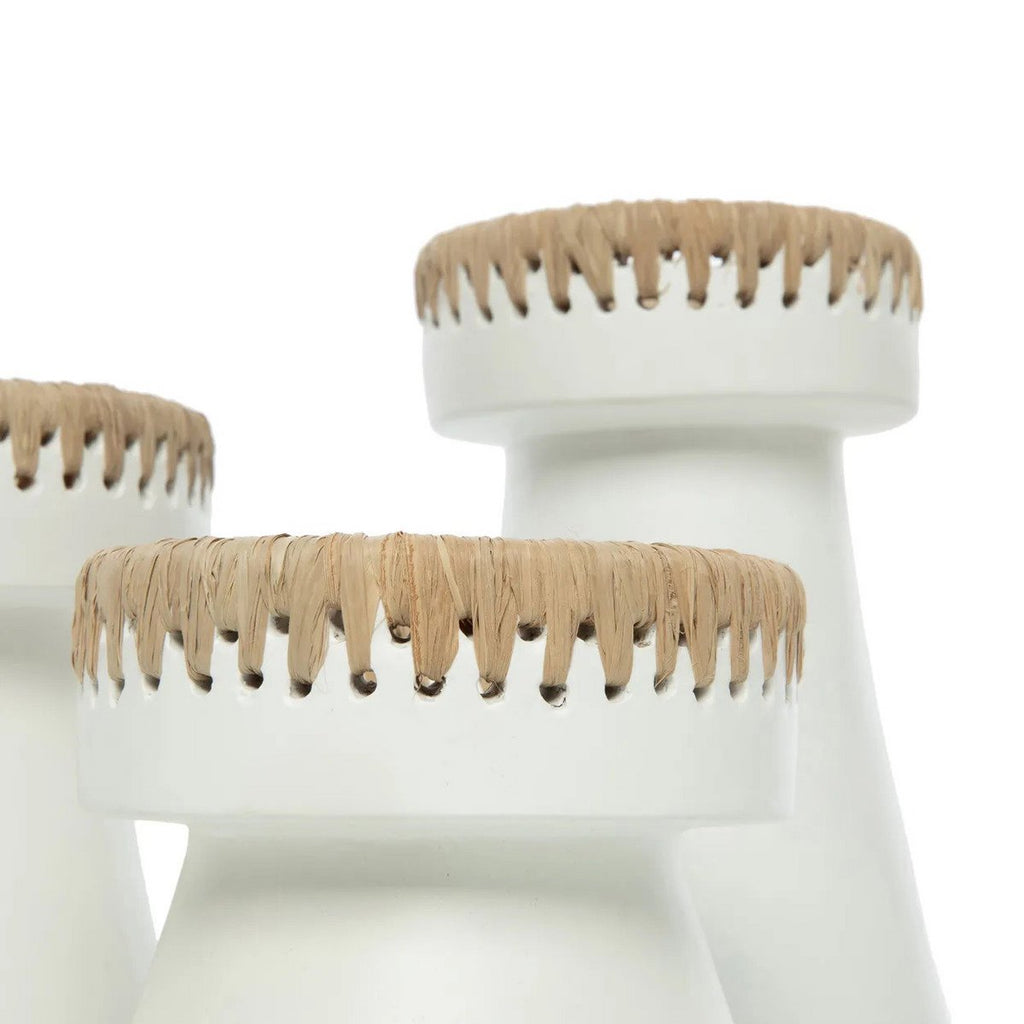 The Pretty Candle Holder - White Natural - S - LUXONAS HOME