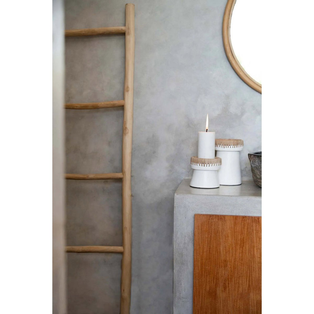 The Pretty Candle Holder - White Natural - S - LUXONAS HOME