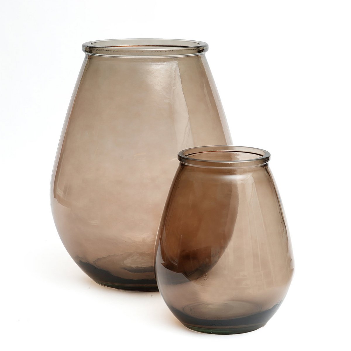 The Qiezi Vase - Beige - L - LUXONAS HOME