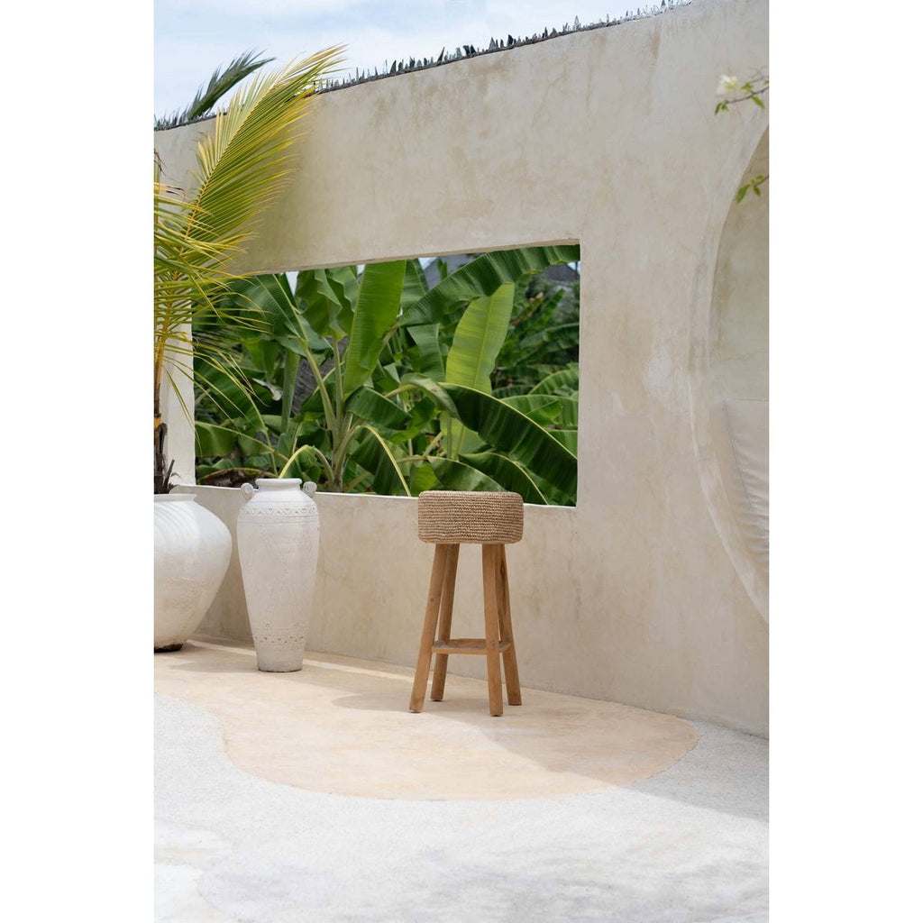 The Raffia Bar Stool - LUXONAS HOME