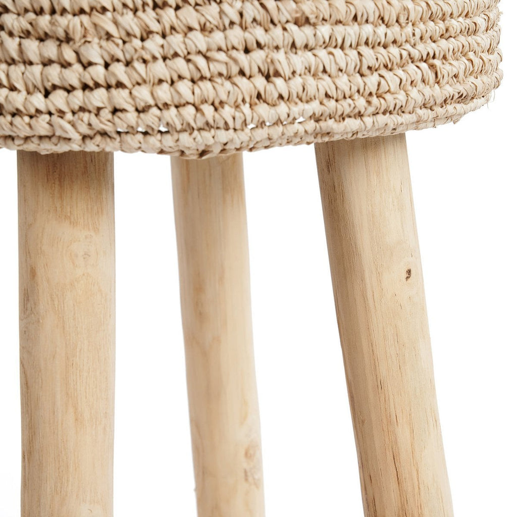 The Raffia Bar Stool - LUXONAS HOME