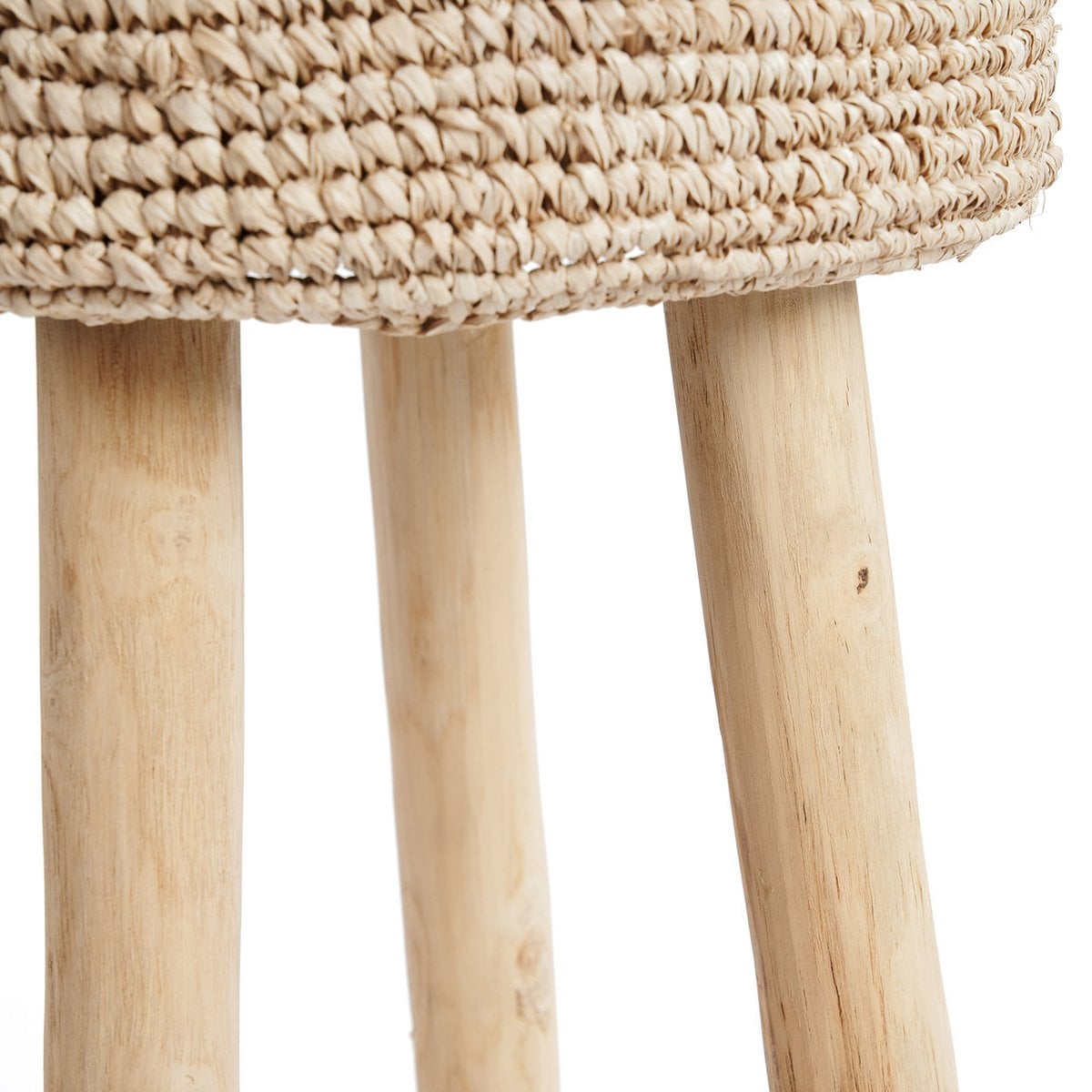 The Raffia Bar Stool - LUXONAS HOME