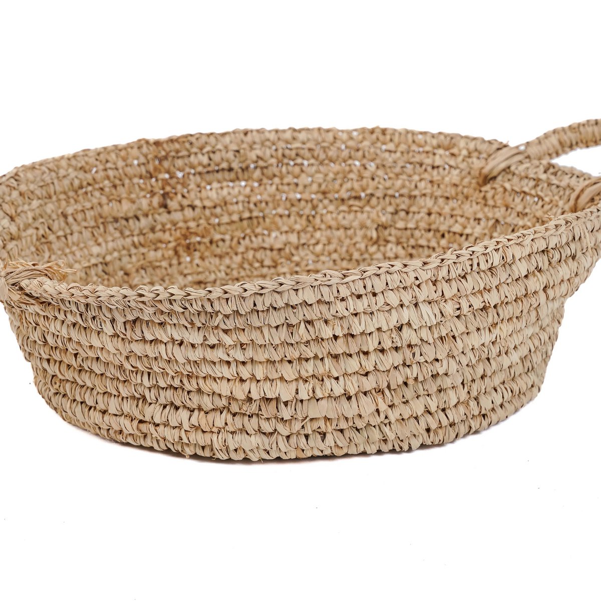 The Raffia Basket Trays - Natural - M - LUXONAS HOME