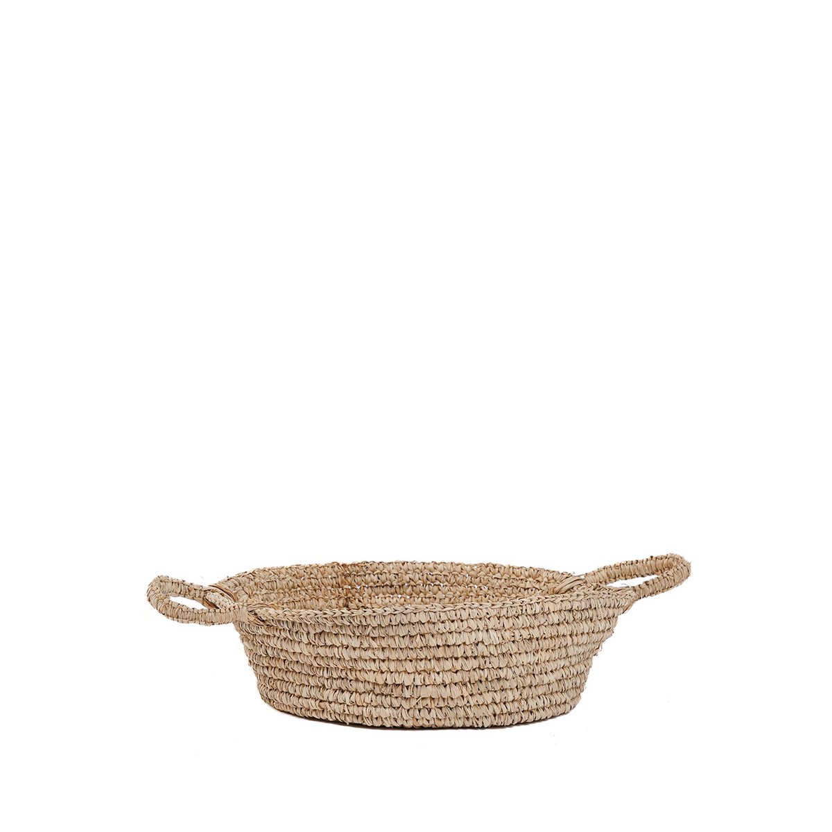 The Raffia Basket Trays - Natural - M - LUXONAS HOME