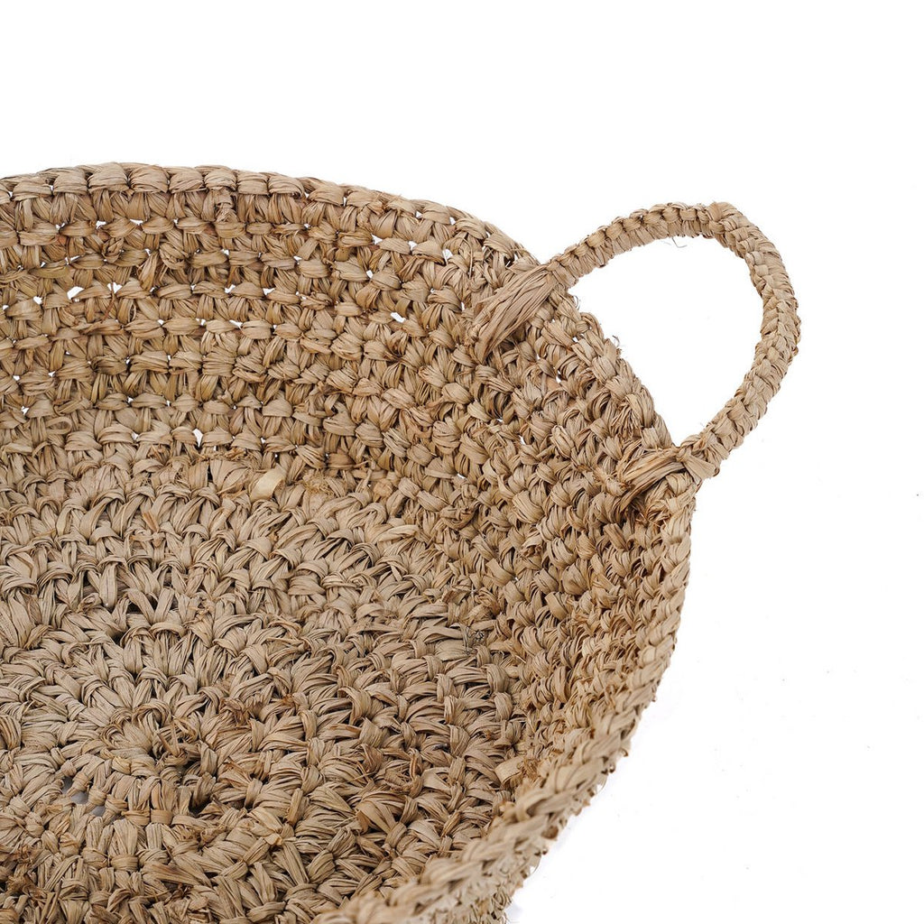 The Raffia Basket Trays - Natural - S - LUXONAS HOME