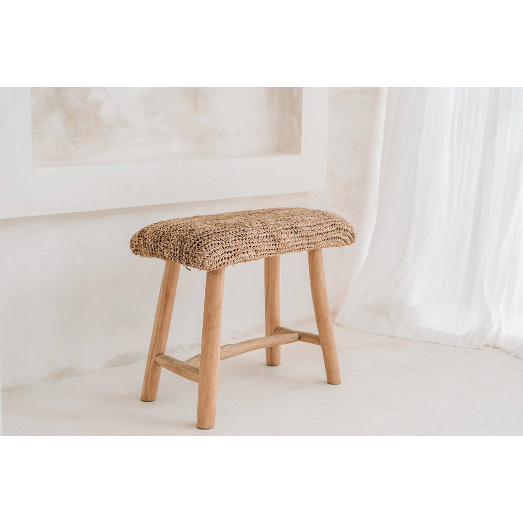 The Raffia Bench - Natural - LUXONAS HOME