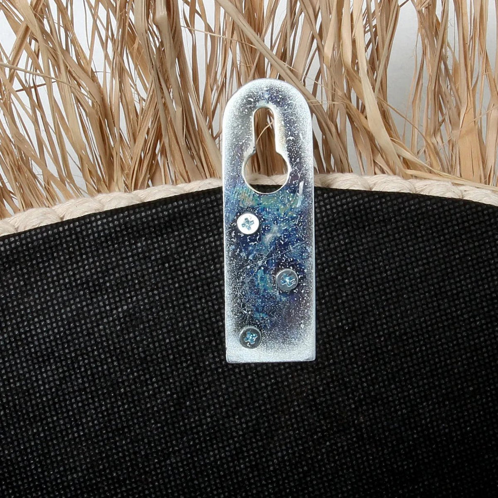 The Raffia Cowrie Mirror - Natural White - LUXONAS HOME