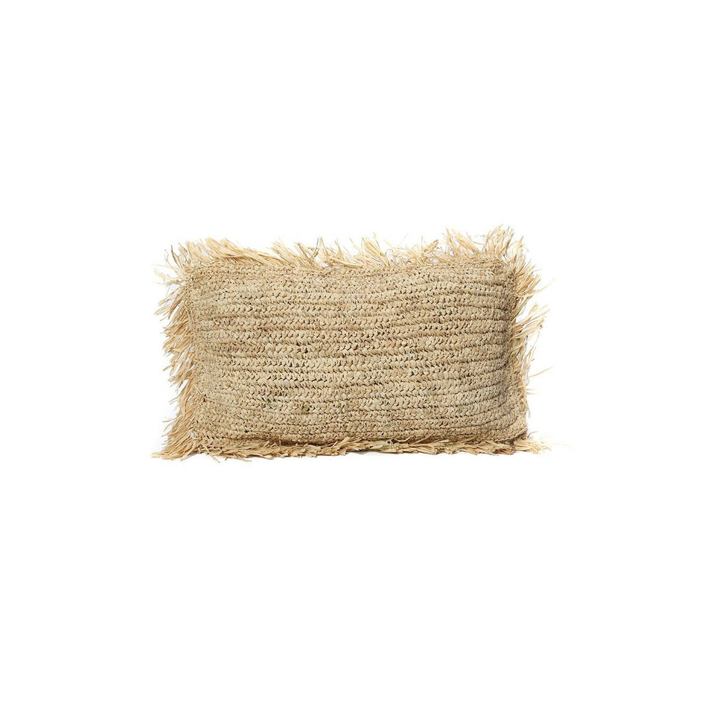 The Raffia Cushion Cover Rectangular - Natural - 30x50 - LUXONAS HOME