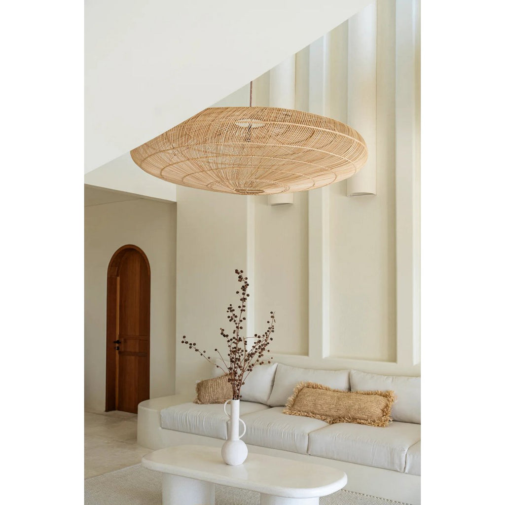 The Raffia Cushion Cover Rectangular - Natural - 35x100 - LUXONAS HOME