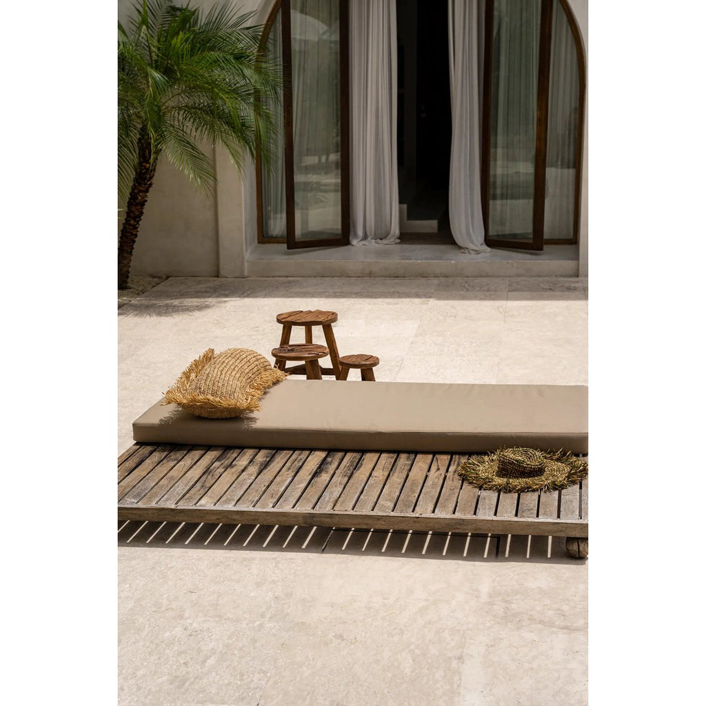 The Raffia Cushion Cover Rectangular - Natural - 35x100 - LUXONAS HOME