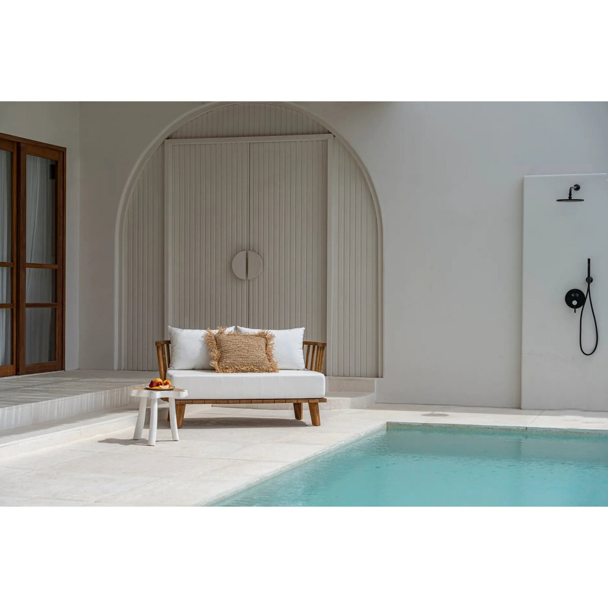 The Raffia Cushion Cover Square - Natural - 60x60 - LUXONAS HOME