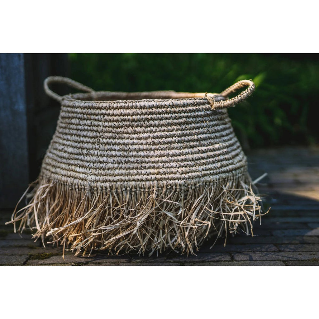The Raffia Deluxe Baskets - Natural - Large - LUXONAS HOME