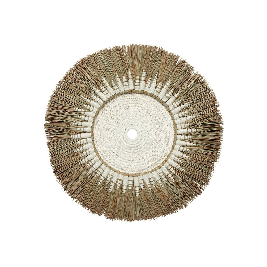 The Raffia Macramé Wall Deco - White Natural - LUXONAS HOME