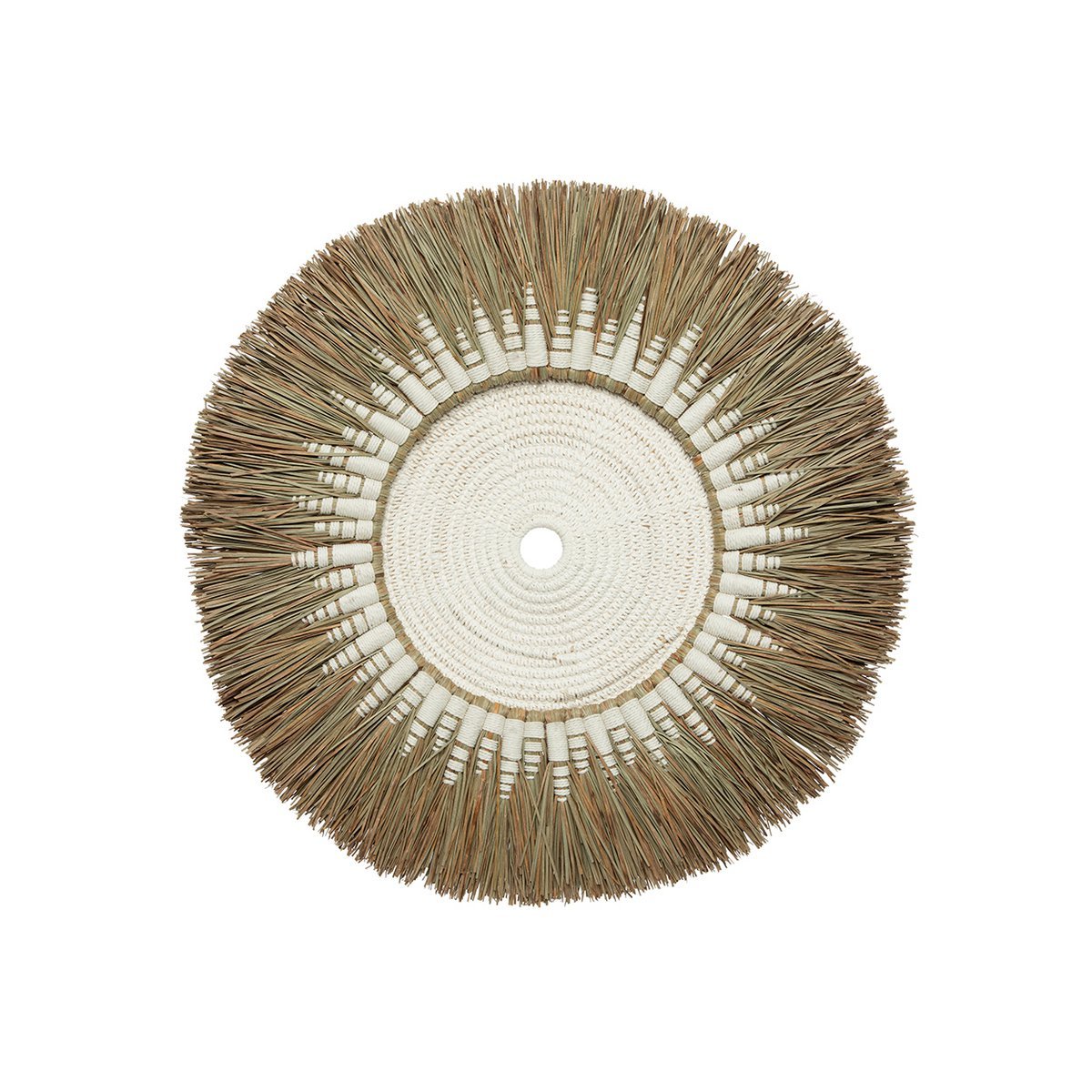 The Raffia Macramé Wall Deco - White Natural - LUXONAS HOME