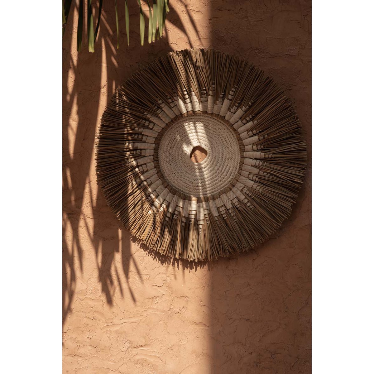 The Raffia Macramé Wall Deco - White Natural - LUXONAS HOME