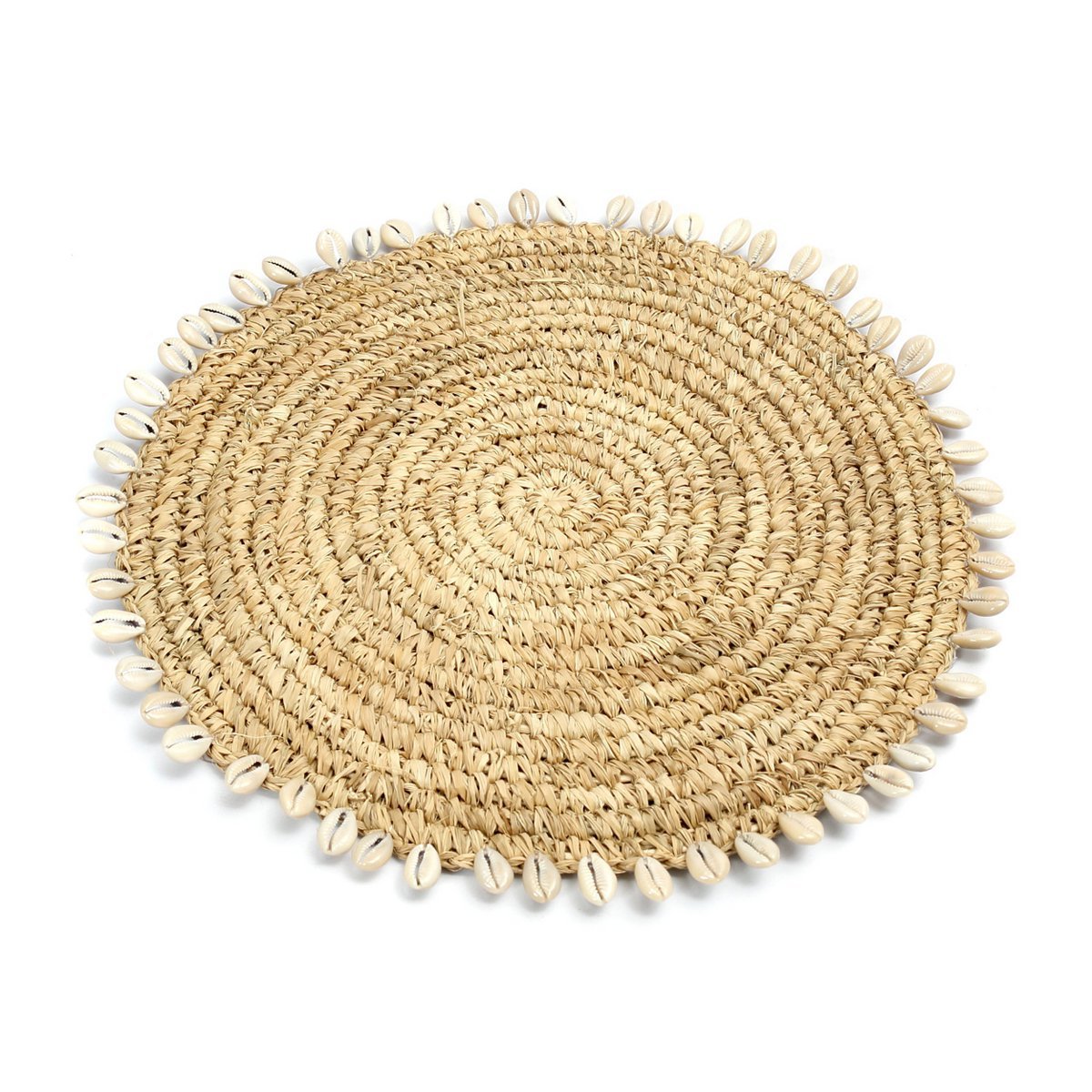 The Raffia Shell Placemat - Natural - LUXONAS HOME
